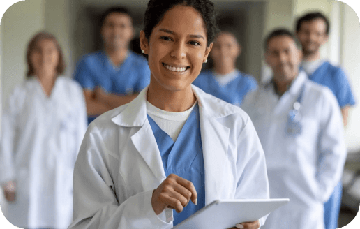 female physicians smiling 